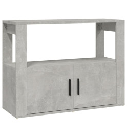 Buffet Gris béton 80x30x60 cm Bois d'ingénierie