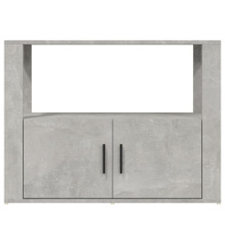 Buffet Gris béton 80x30x60 cm Bois d'ingénierie