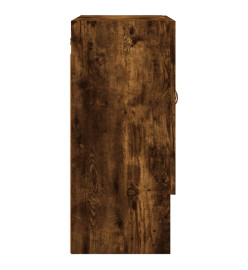 Armoire murale chêne fumé 60x31x70 cm bois d'ingénierie