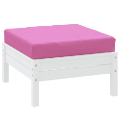 Coussin de palette rose 60x60x8 cm tissu oxford