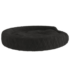 Lit pour chien Noir 90x70x23 cm Peluche