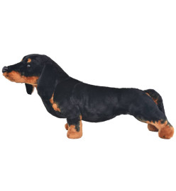 Jouet en peluche Chien de race Dachshund Noir XXL