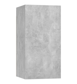 Ensemble de meuble TV 7 pcs Gris béton Aggloméré