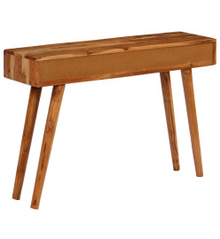 Table console Bois d'acacia avec tiroirs sculptés 118x30x80 cm