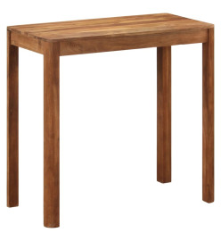 Table de bar bois massif d'acacia et finition miel 110x55x106cm