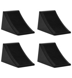 Cales de roue 4 pcs 16x9x9 cm Caoutchouc