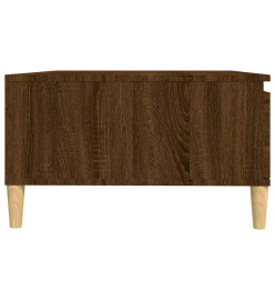 Table basse Chêne marron 90x60x35 cm Aggloméré