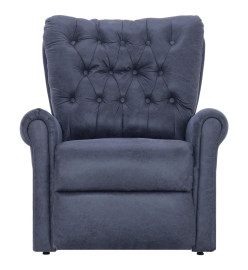 Chaise inclinable Gris Similicuir daim