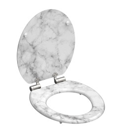 SCHÜTTE Siège de toilette avec fermeture en douceur MARMOR STONE