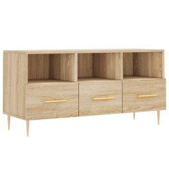 Meuble TV chêne sonoma 102x36x50 cm bois d'ingénierie