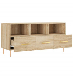 Meuble TV chêne sonoma 102x36x50 cm bois d'ingénierie