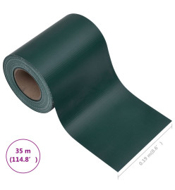 Écran d'intimité de jardin PVC 35x0,19 m Vert mat