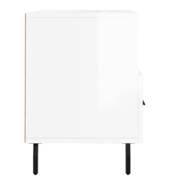 Meuble TV Blanc brillant 102x36x50 cm Bois d'ingénierie