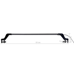 Lampe à LED d'aquarium avec pinces 55-70 cm Bleu et blanc