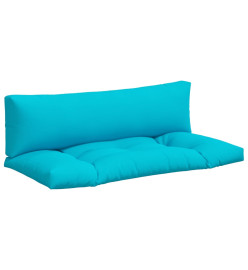 Coussins de palette 2 pcs turquoise tissu Oxford