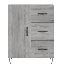 Buffet haut Sonoma gris 69,5x34x180 cm Bois d'ingénierie