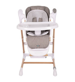 Bo Jungle Chaise haute berçante 2 en 1 Bois Blanc