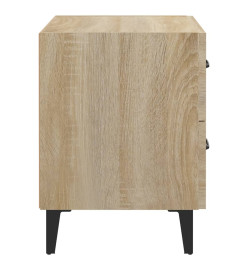 Table de chevet Chêne sonoma 40x35x47,5 cm