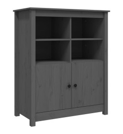 Buffet Gris 83x41,5x100 cm Bois massif de pin