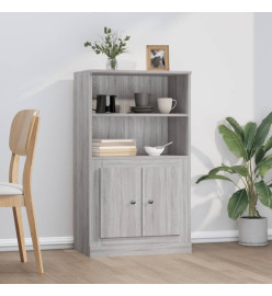 Buffet haut sonoma gris 60x35,5x103,5 cm bois d'ingénierie