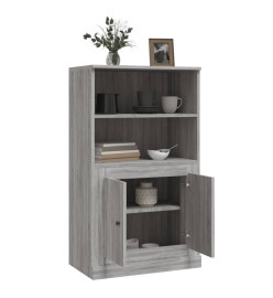 Buffet haut sonoma gris 60x35,5x103,5 cm bois d'ingénierie