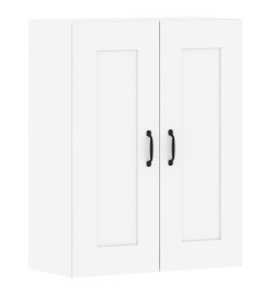 Armoires murales 2 pcs blanc bois d'ingénierie