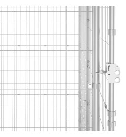 Chenil extérieur Acier galvanisé avec toit 4,84 m²