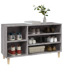 Armoire à chaussures Sonoma gris 102x36x60 cm Bois d'ingénierie