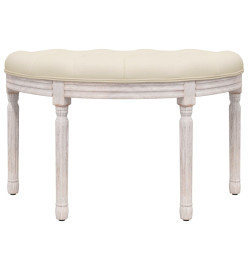 Banc beige 81,5x41x49 cm lin