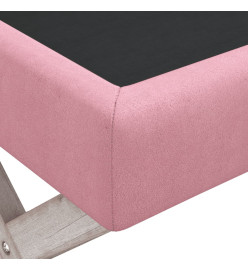 Tabouret de rangement Rose 110x45x49 cm Velours