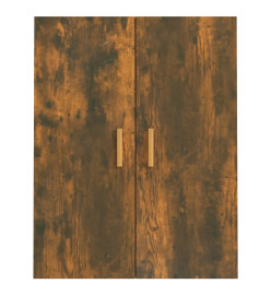 Armoire murale suspendue Chêne fumé 69,5x34x90 cm