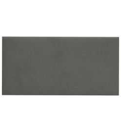 Panneaux muraux 12 pcs Gris foncé 60x30 cm Velours 2,16 m²