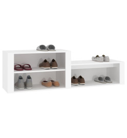 Armoire à chaussures Blanc 150x35x45 cm Bois d'ingénierie