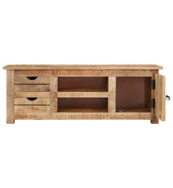 Meuble TV 110x30x40 cm Bois de manguier brut