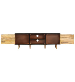 Meuble TV 140x30x46 cm Bois de manguier brut et d'acacia massif