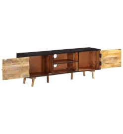 Meuble TV 140x30x46 cm Bois de manguier brut et d'acacia massif