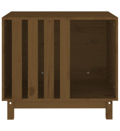 Niche pour chien Marron miel 70x50x62 cm Bois de pin massif