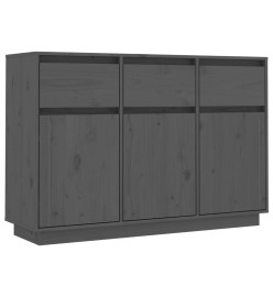 Buffet Gris 110x34x75 cm Bois massif de pin