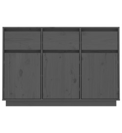 Buffet Gris 110x34x75 cm Bois massif de pin