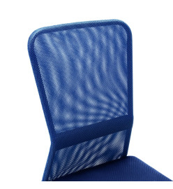 Chaise de bureau Bleu 44x52x100 cm Tissu en maille