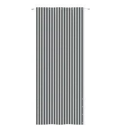 Écran de balcon Anthracite et blanc 100x240 cm Tissu Oxford