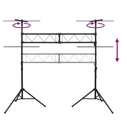 Support de lampe 338x115x(180-300) cm Acier