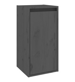 Armoire murale Gris 30x30x60 cm Bois de pin massif