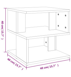 Table d'appoint Gris béton 40x40x40 cm Aggloméré