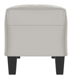 Banc Gris clair 100x35x41 cm Tissu microfibre