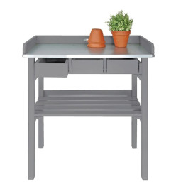 Esschert Design Table de rempotage grise CF29G