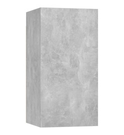 Ensemble de meubles TV 7 pcs Gris béton Aggloméré