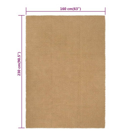 Tapis rectangulaire Naturel 160x230 cm Jute