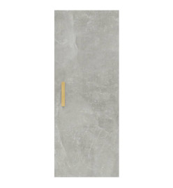 Armoire murale Gris béton 34,5x34x90 cm Bois d'ingénierie