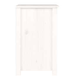 Tables de chevet 2 pcs Blanc 40x35x55 cm Bois de pin solide